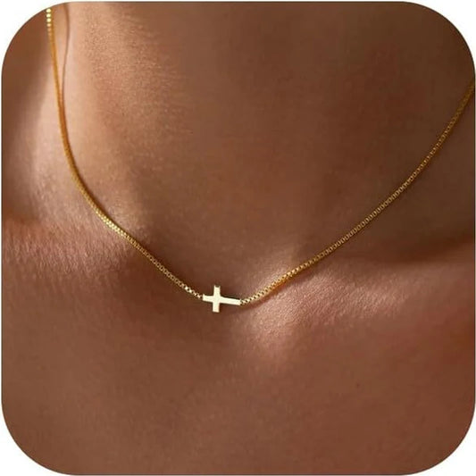 Mini Cross Pendant Necklace
