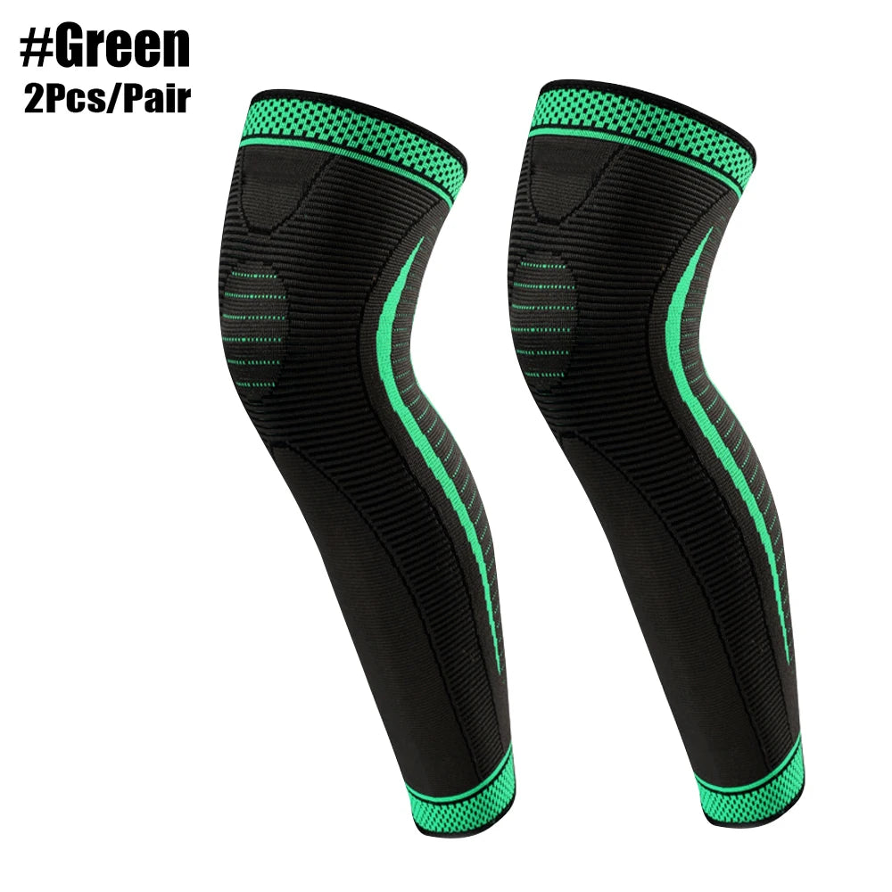 Long Leg Compression Sleeves + Knee Support