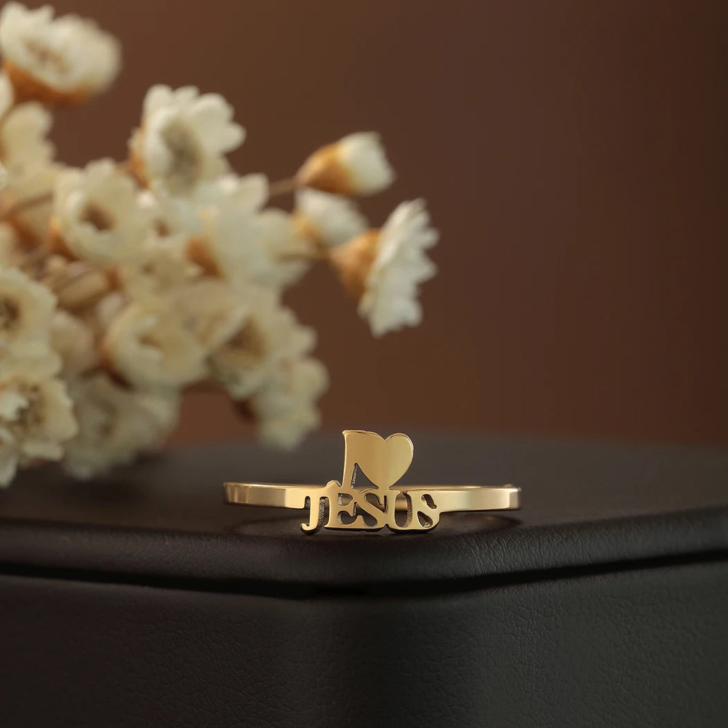 Classic "I Heart Jesus" Ring