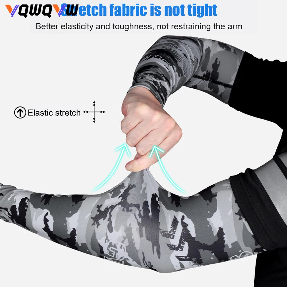 Unisex Camo-Print Arm Sleeves (1 Pair)