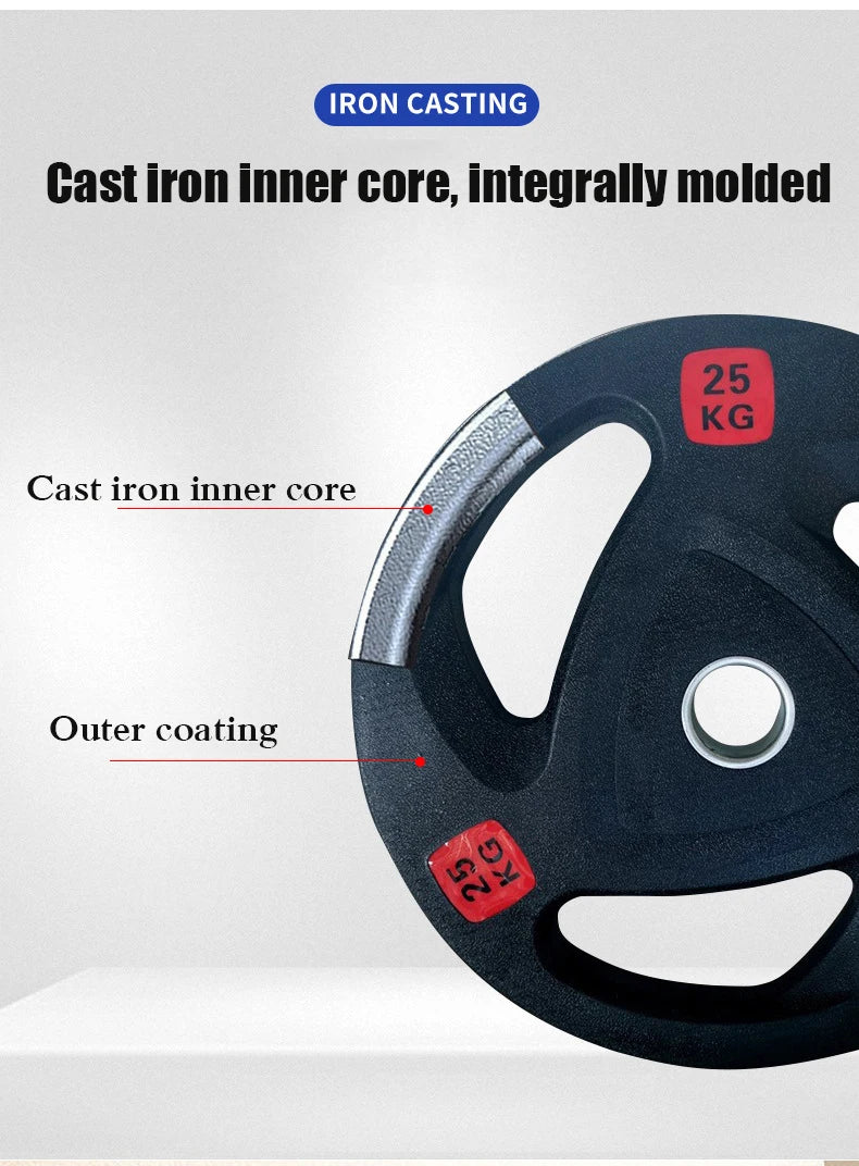 Rubber Coated Barbell Plates (2.5-25kg)