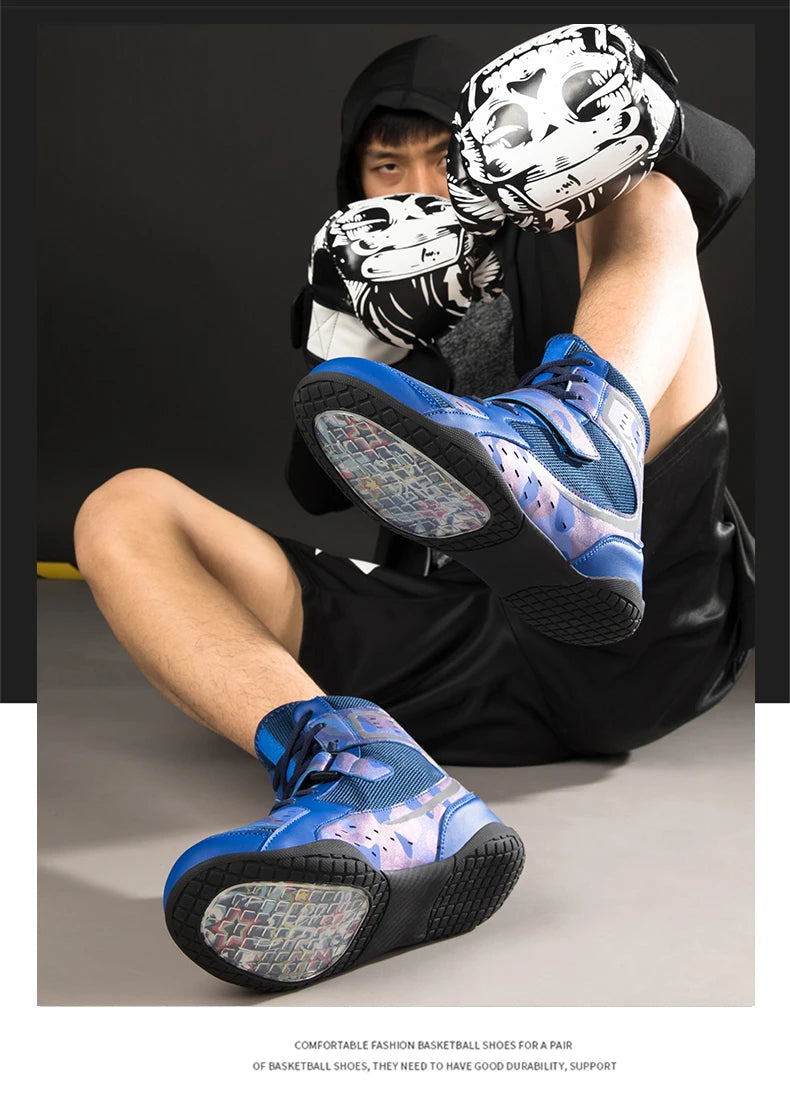 "Camo Print" Professional Boxing/Wrestling Shoes