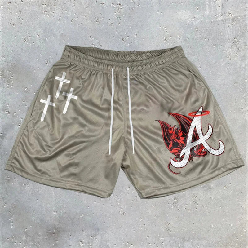 Assorted City of Crosses Logo Workout Shorts