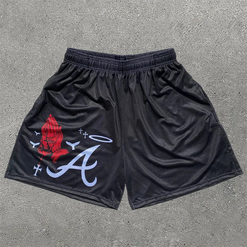 Assorted City of Crosses Logo Workout Shorts