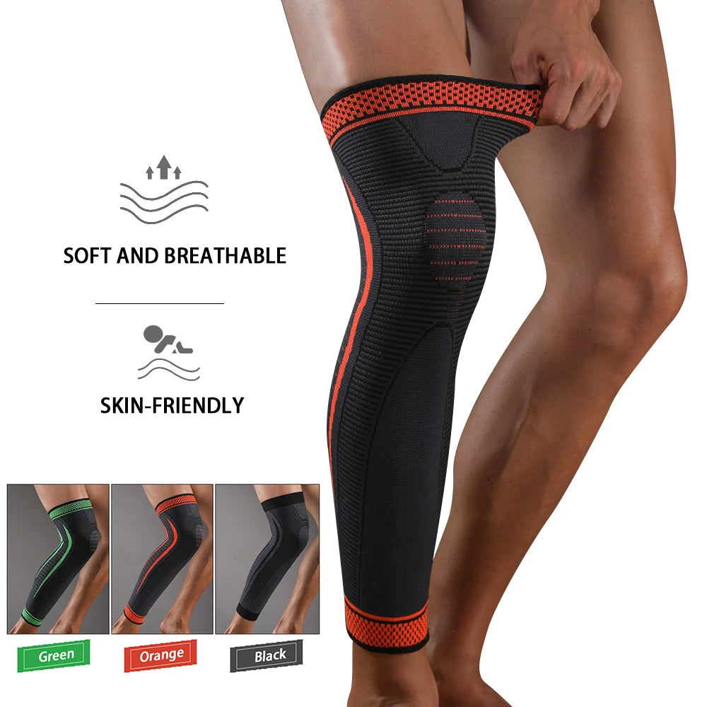 Long Leg Compression Sleeves + Knee Support