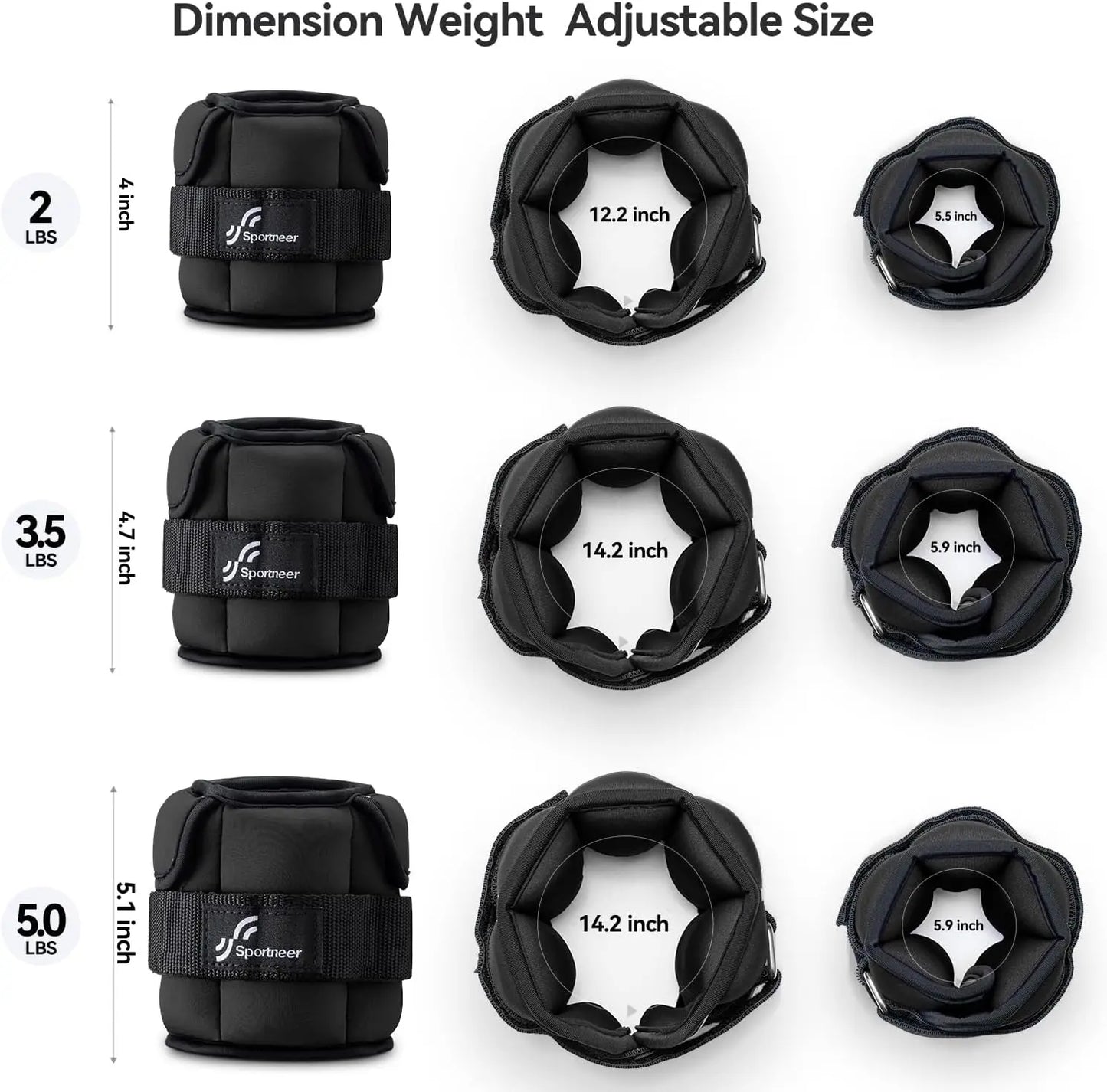 Adjustable Wrist/Ankle Weights