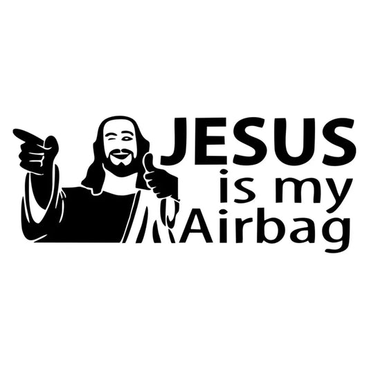 "Jesus is my Airbag" Vinyl Decal Car Sticker