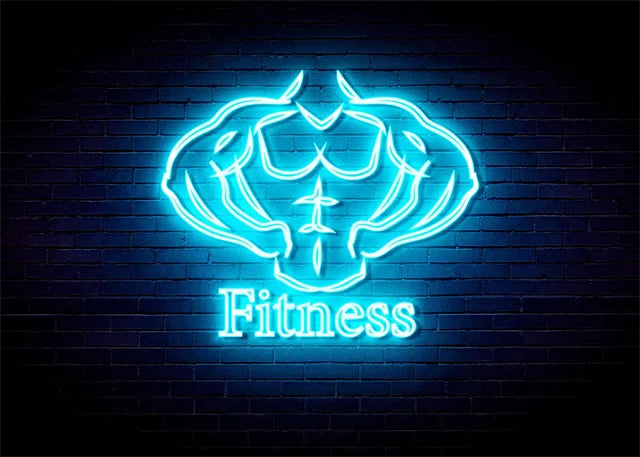 Neon Fitness Wall Posters