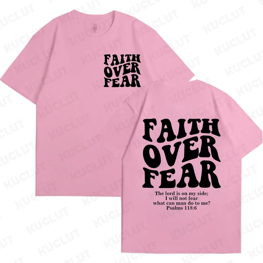 'Faith Over Fear' Graphic Tees (Christian Apparel)