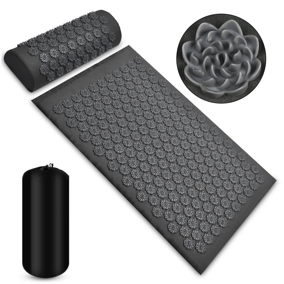 Yoga Acupressure Massage Mat Set
