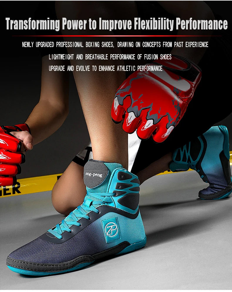 Vibrant Professional Boxing/Wrestling Shoes