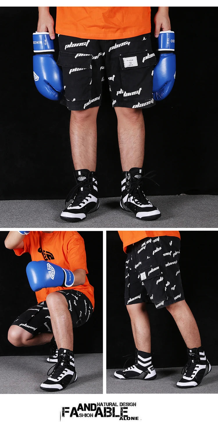 Breathable Professional Boxing/Wrestling Shoes #2