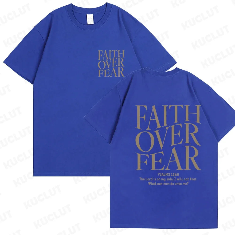 'Faith Over Fear' Graphic Tees (Christian Apparel)