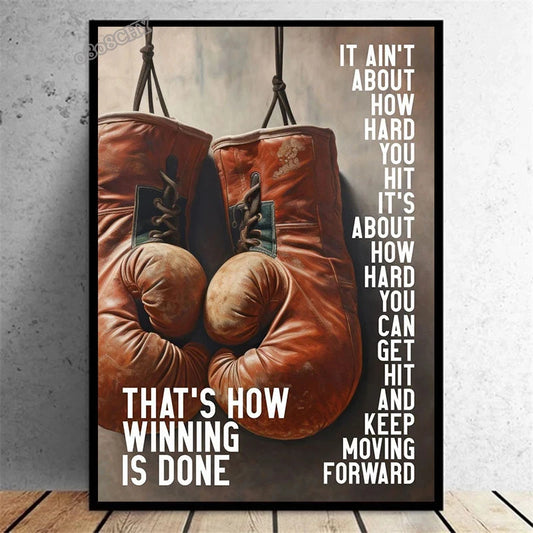 Motivational Quote "Keep Moving Forward" Wall Poster