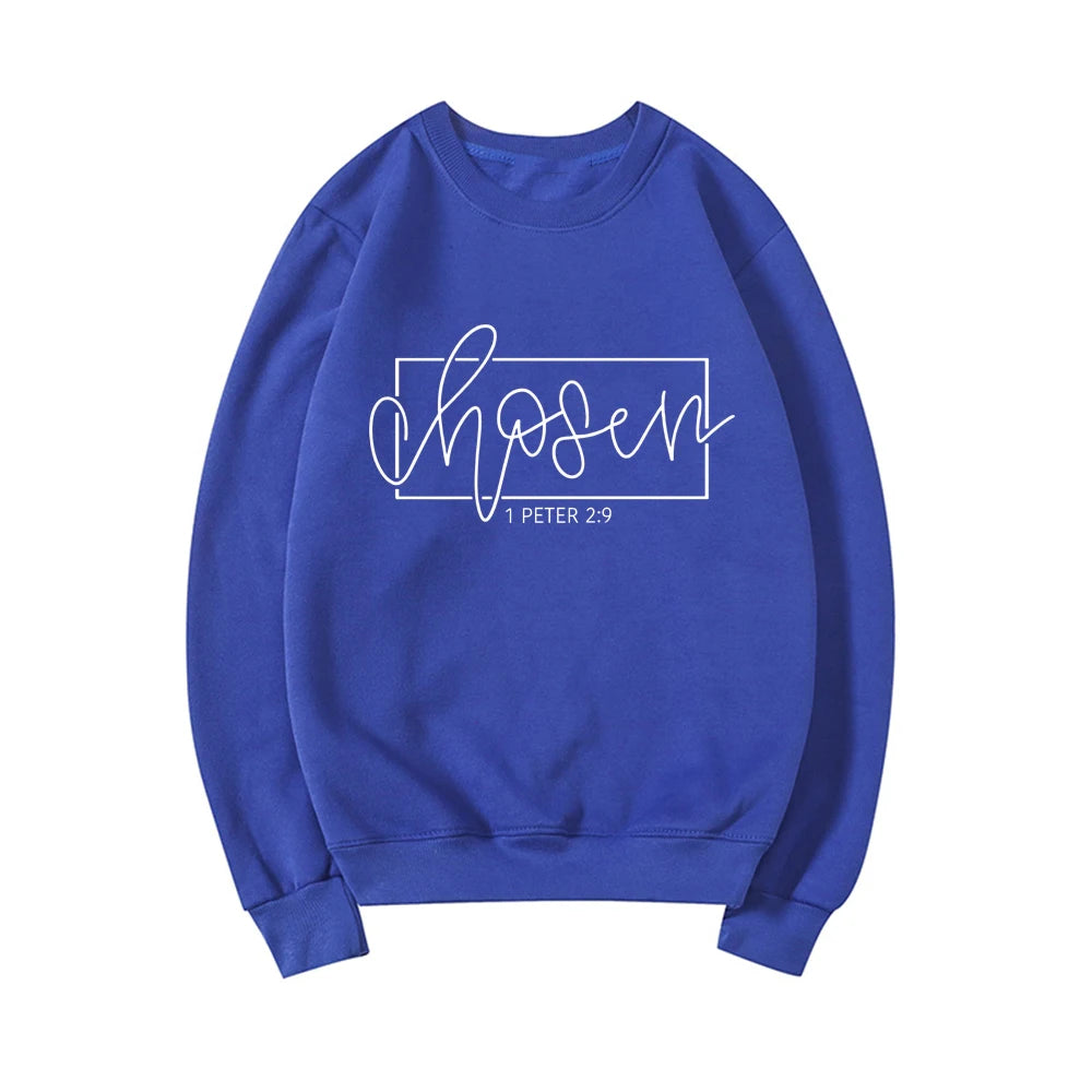 'Chosen' 1 Peter 2:9 Sweatshirt (Christian Apparel)