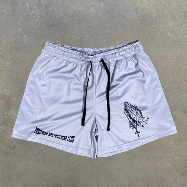 Assorted City of Crosses Logo Workout Shorts