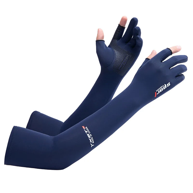 Ice Silk 2-Finger Compression Arm Sleeves