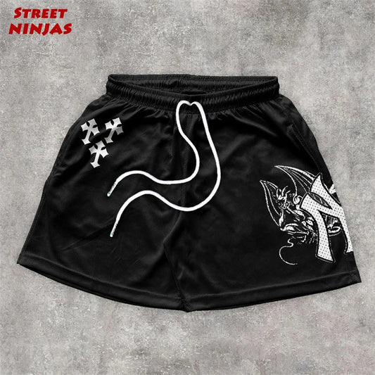 Assorted City of Crosses Logo Workout Shorts