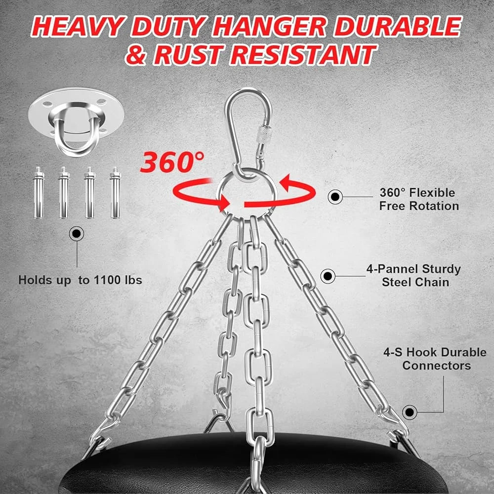 Heavy Punching Bag (w/12OZ Gloves & 11LB Sponge Filler)
