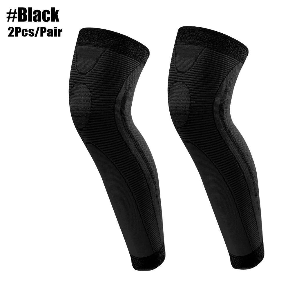 Long Leg Compression Sleeves + Knee Support