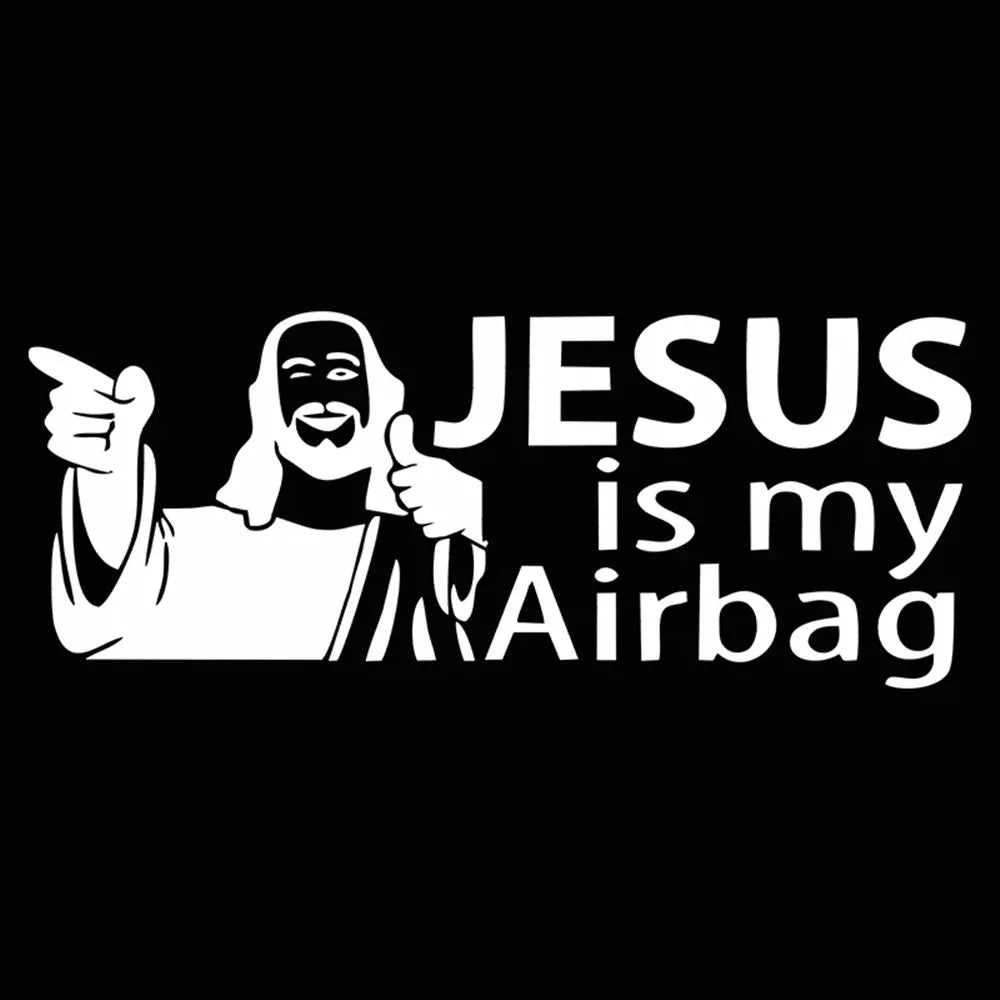 "Jesus is my Airbag" Vinyl Decal Car Sticker