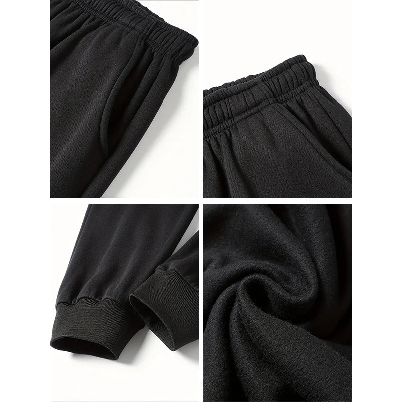 'Believe' Cross-Printed Casual Sweatpants
