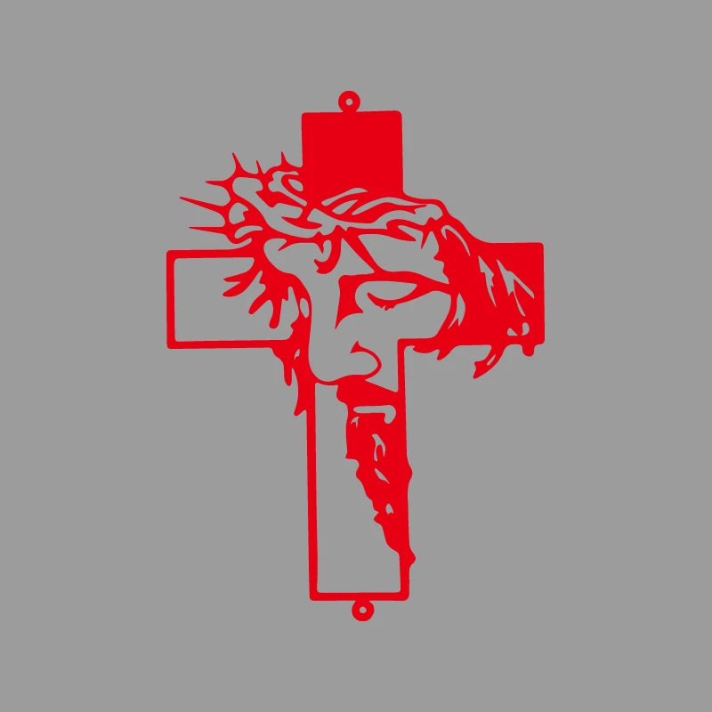 Jesus Cross Vinyl Decal Car Sticker
