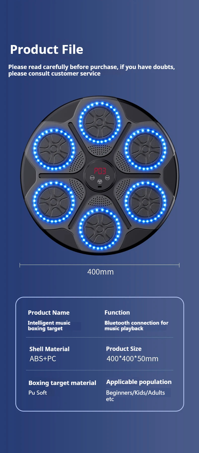 NEW Smart Bluetooth Boxing Machine (Wall Mounted)