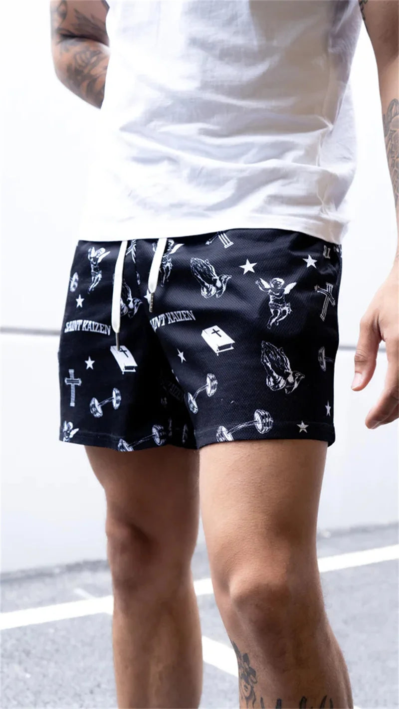 Assorted City of Crosses Logo Workout Shorts
