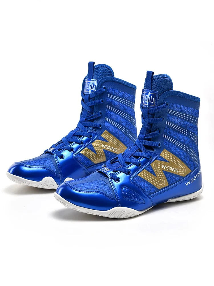 "Leopard Print" Professional Boxing/Wrestling Shoes