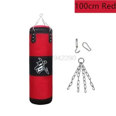 Heavy Boxing Bag w/Metal Chain Hook Carabiner (Unfilled)