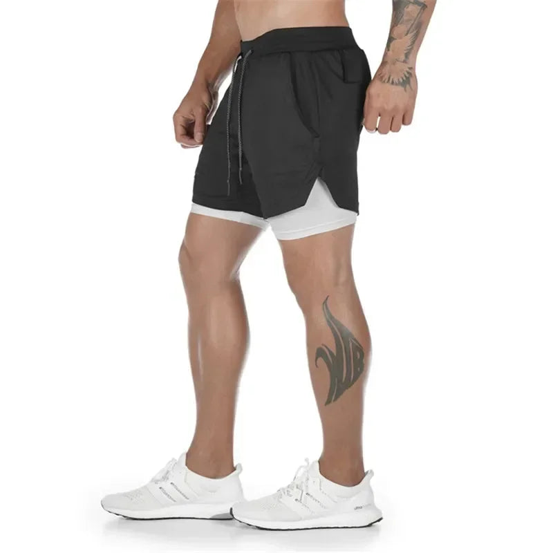 Assorted Y2K Cross Print 2-in-1 Compression Shorts