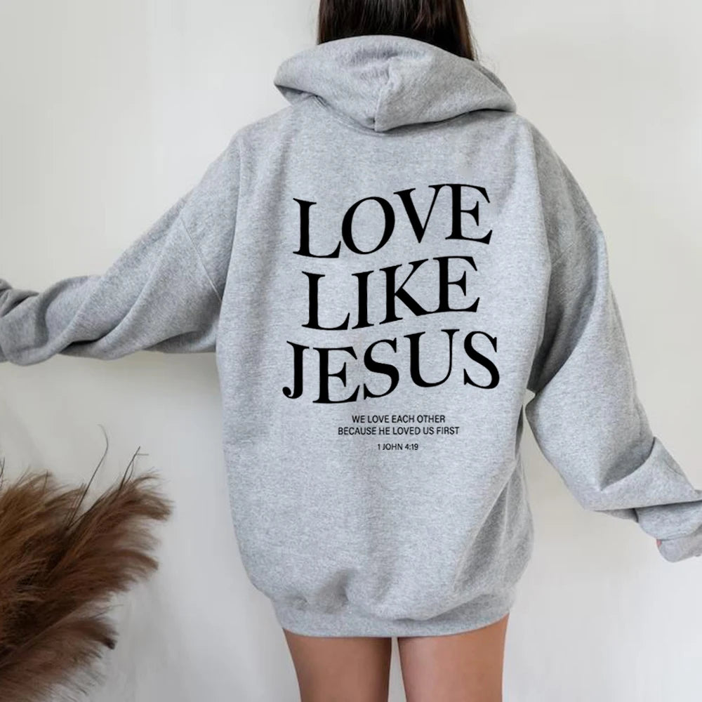'Love Like Jesus' Pullover Hoodie (Christian Apparel)