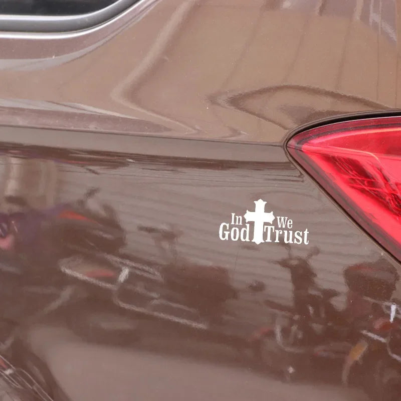 "In God We Trust" Vinyl Decal Car Sticker