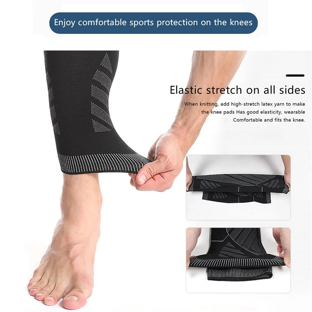 Long Leg Knee Brace Compression Sleeves
