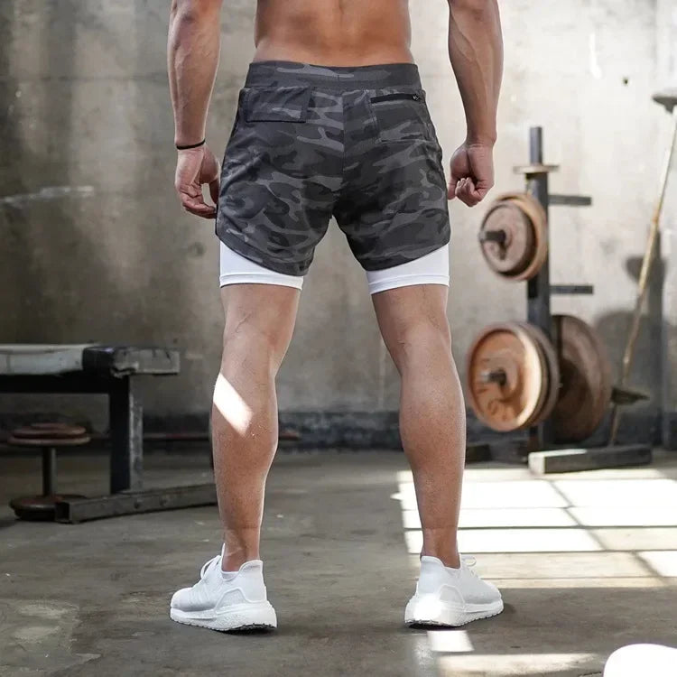 Assorted Y2K Cross Print 2-in-1 Compression Shorts