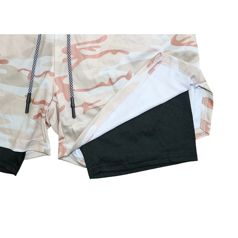 2-in-1 Men's Performance Shorts (Bible Printed)