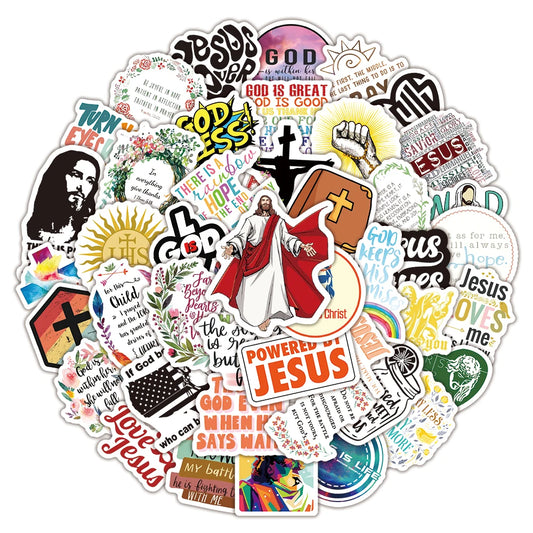 Christian Graffiti Decal Stickers (50 pcs)