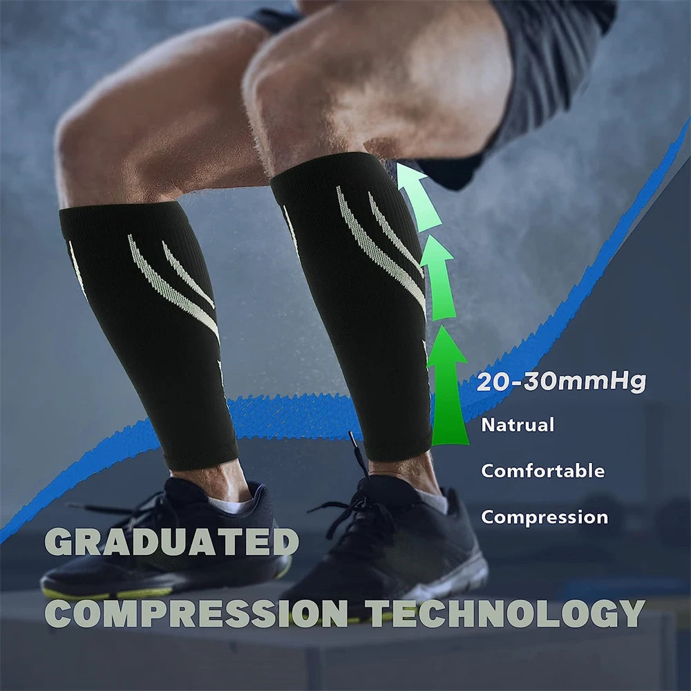 Unisex Calf Compression Sleeves (1 Pair)