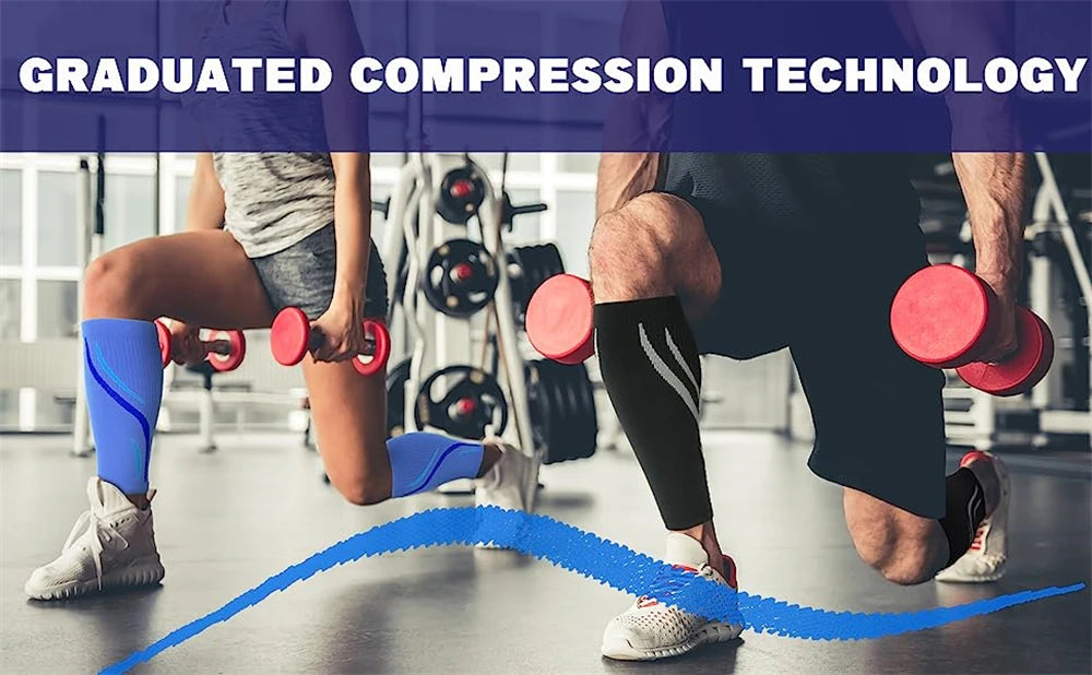 Unisex Calf Compression Sleeves (1 Pair)