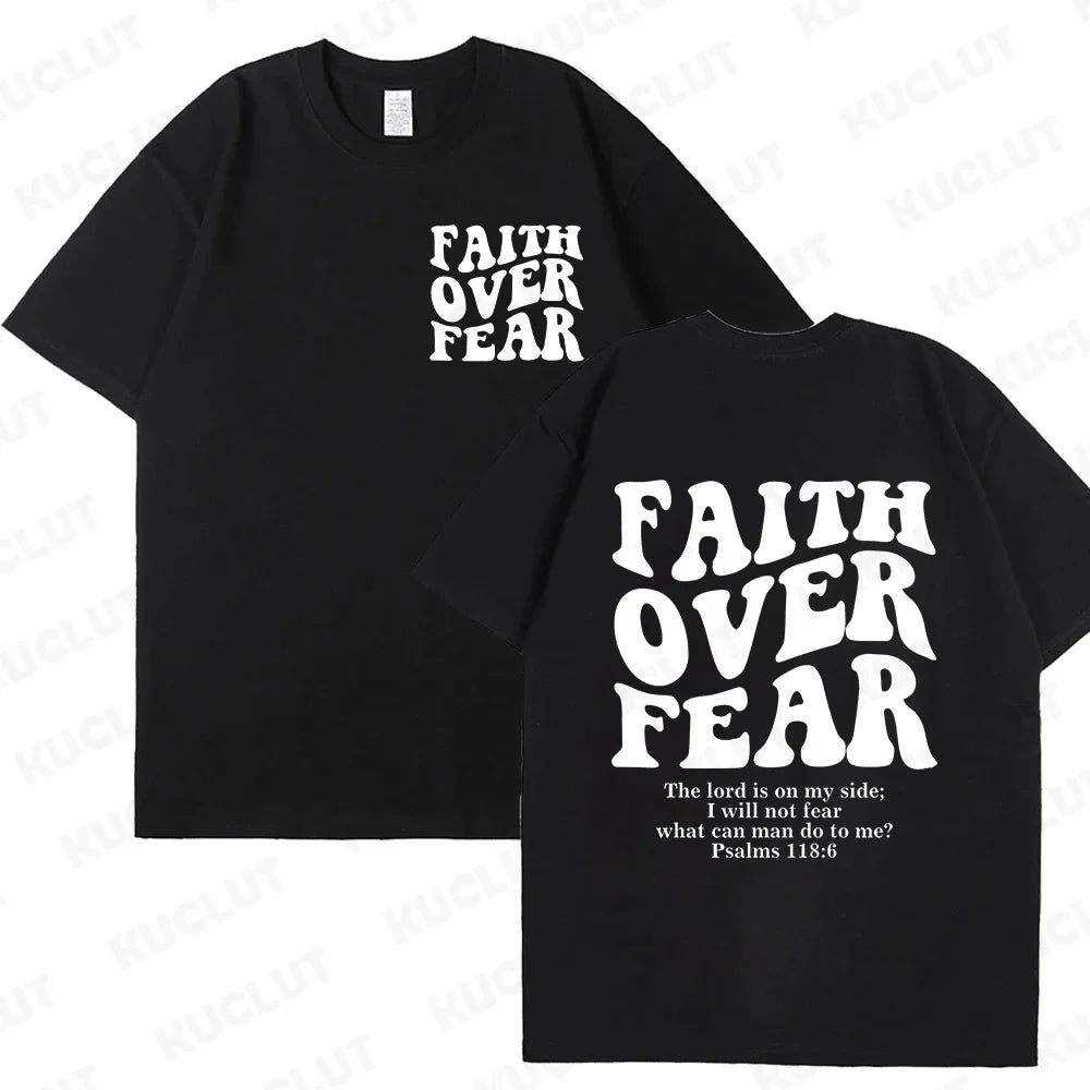 'Faith Over Fear' Graphic Tees (Christian Apparel)