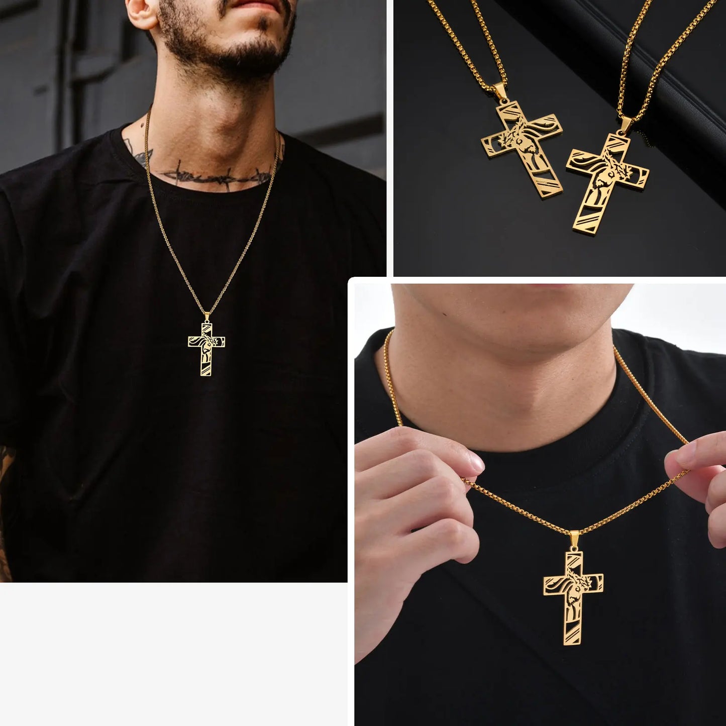 Fashion Cross Pendant Necklace