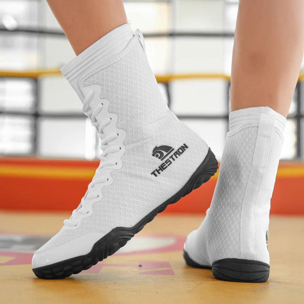 Breathable Professional Boxing/Wrestling Shoes #4