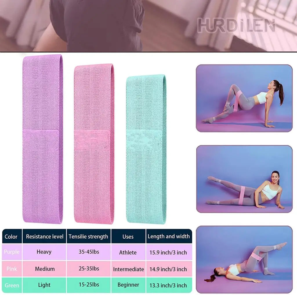 Elastic Fitness Resistance Bands (3PCs)