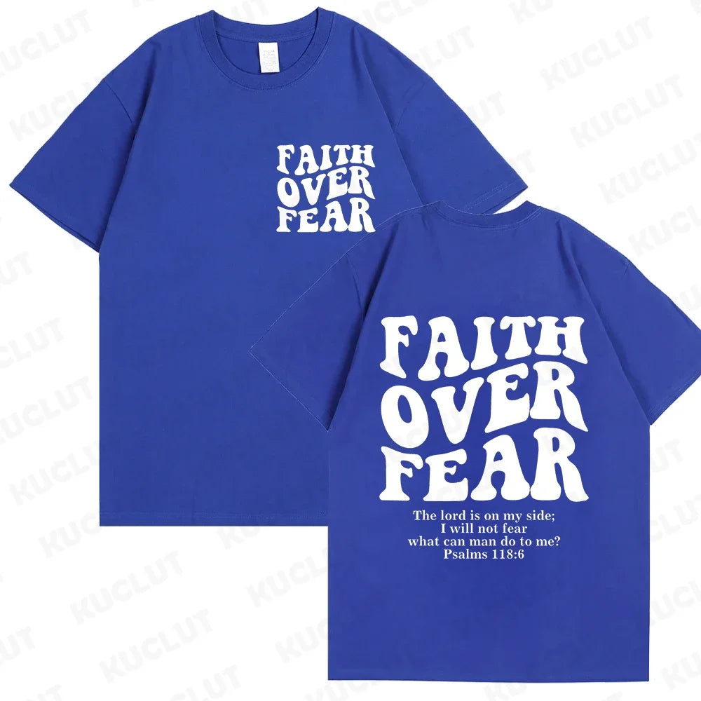 'Faith Over Fear' Graphic Tees (Christian Apparel)