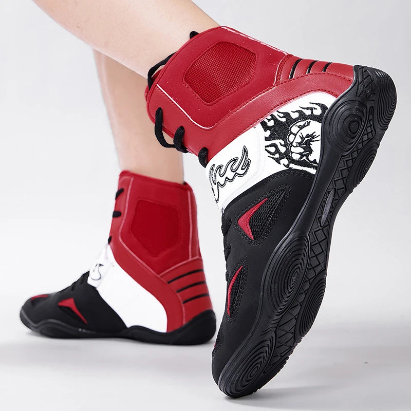 "Fiery Fists" Professional Boxing/Wrestling Shoes