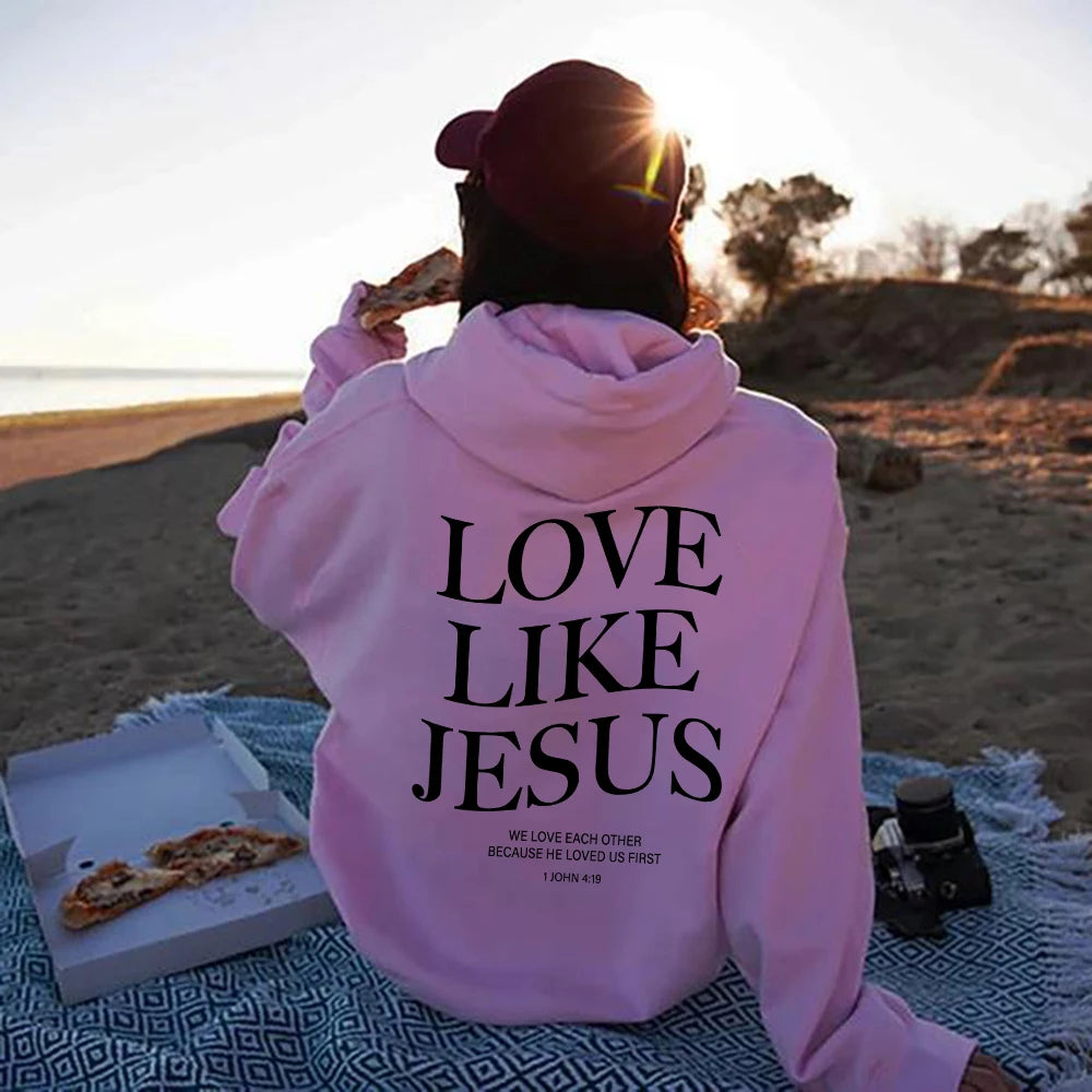 'Love Like Jesus' Pullover Hoodie (Christian Apparel)