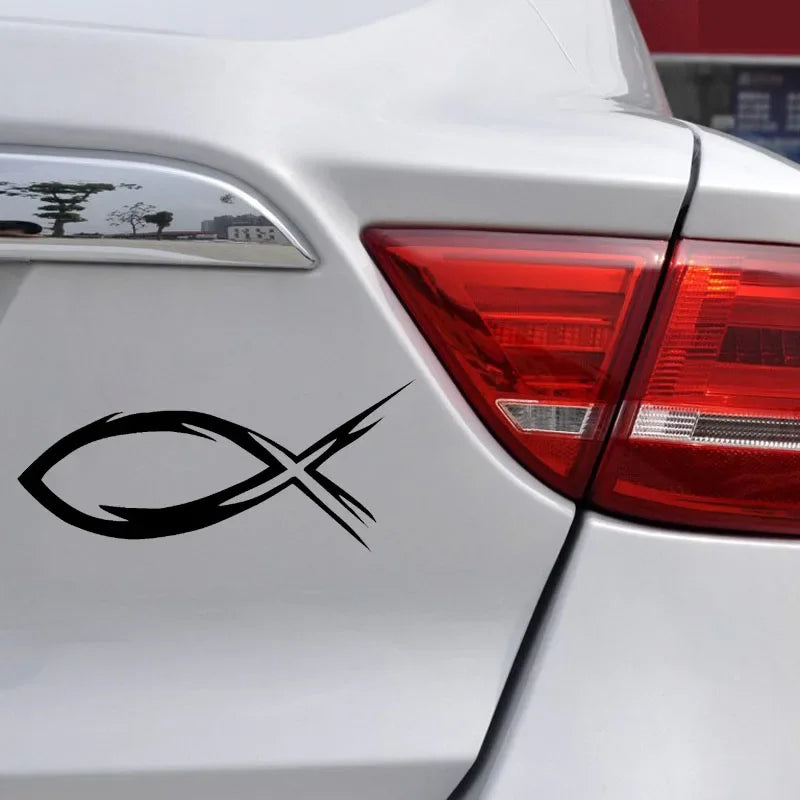 Jesus Fish Vinyl Decal Car Sticker