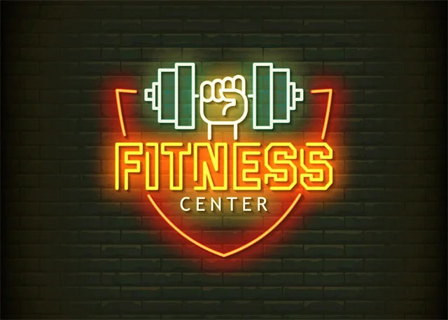 Neon Fitness Wall Posters