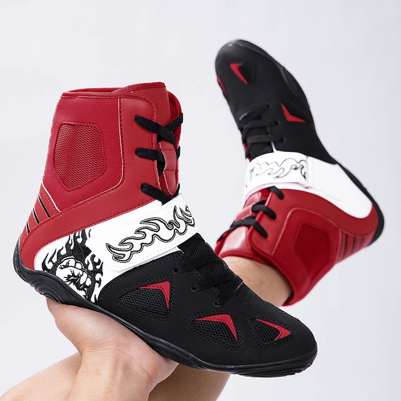 "Fiery Fists" Professional Boxing/Wrestling Shoes